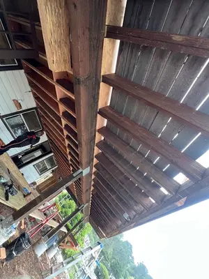 Structural Redwood Deck Framing and Support Joists